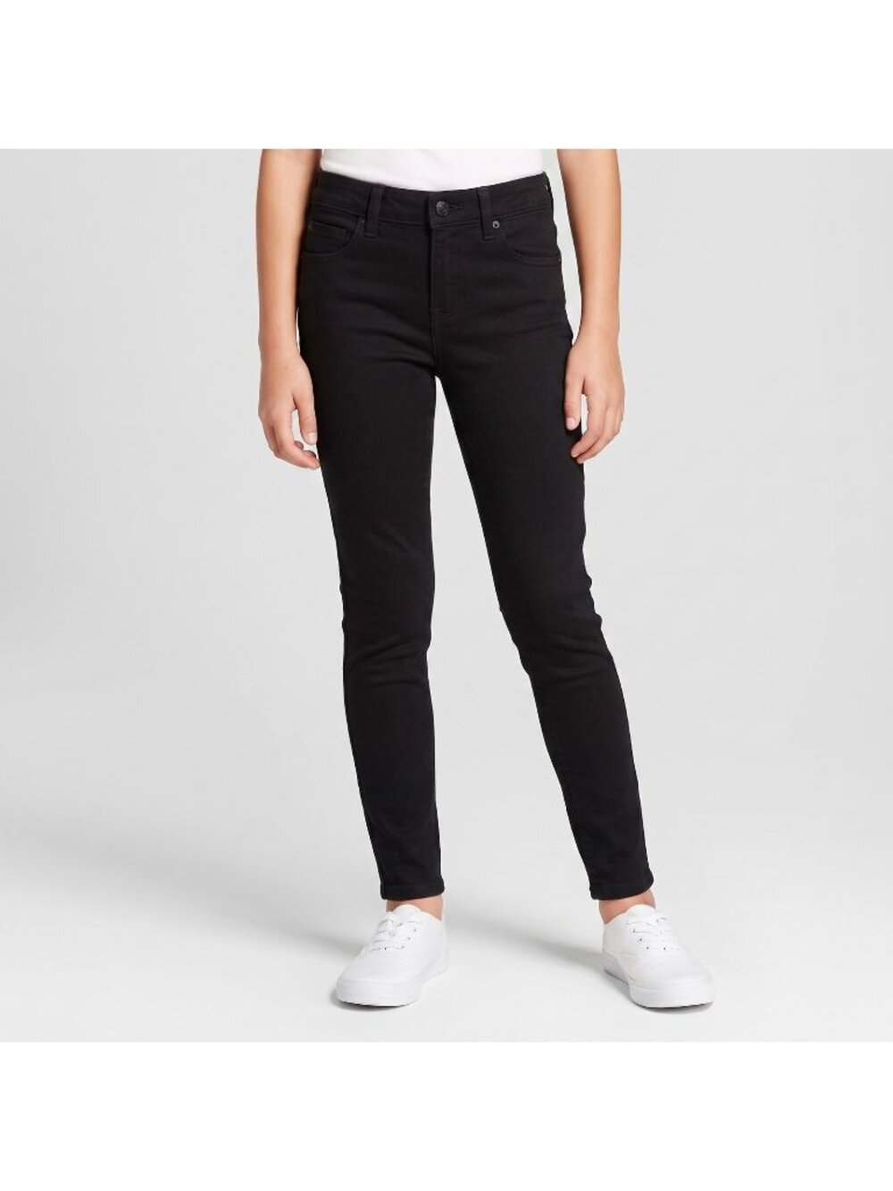 7 For All Mankind Girl's Skinny Stretch Pants in Black Color and size 12